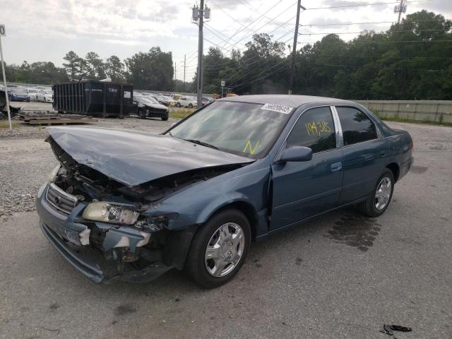 4T1BG22K01U863112 - 2001 TOYOTA CAMRY CE BLUE photo 2