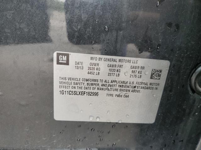 1G11C5SLXEF182996 - 2014 CHEVROLET MALIBU 1LT 石墨色 照片 10