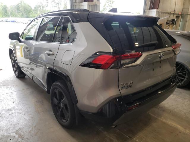 2T3EWRFV8KW018661 - 2019 TOYOTA RAV4 XSE GRAY photo 3