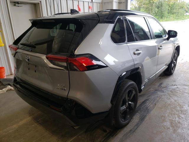 2T3EWRFV8KW018661 - 2019 TOYOTA RAV4 XSE GRAY photo 4