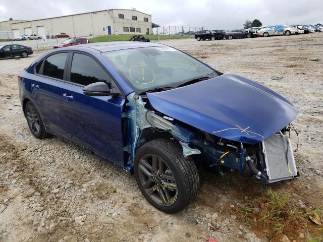 3KPF34ADXME412479 - 2021 KIA FORTE GT L BLUE photo 1