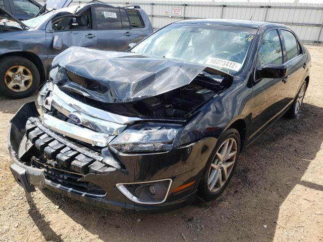 3FAHP0JG2BR104458 - 2011 FORD FUSION SEL BLACK photo 2