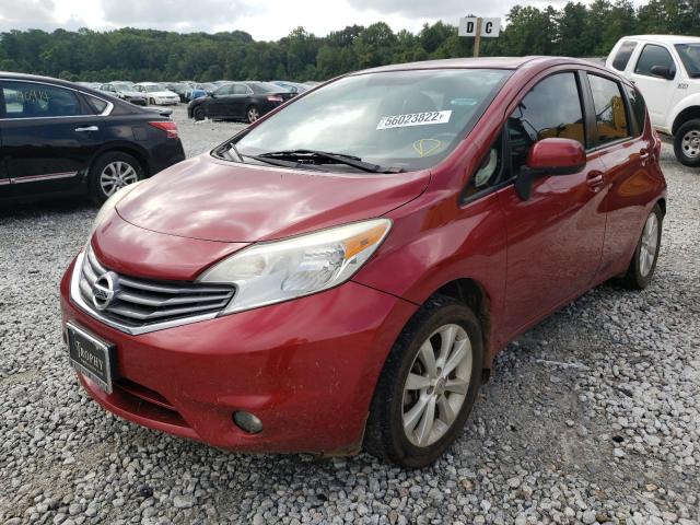 3N1CE2CPXEL399919 - 2014 NISSAN VERSA NOTE RED photo 2