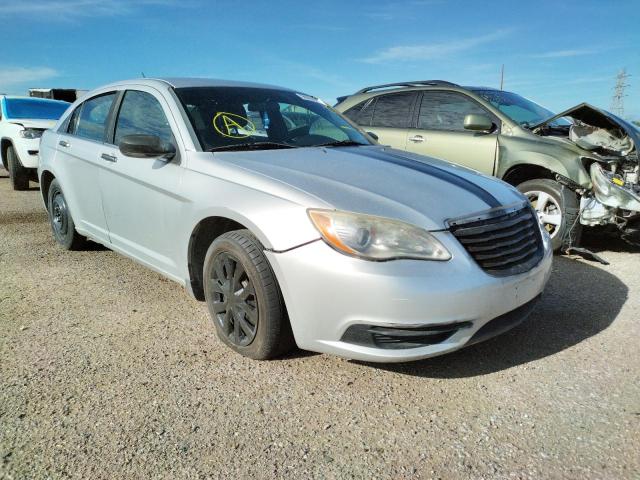 1C3CCBAB6CN273617 - 2012 CHRYSLER 200 SILVER photo 1