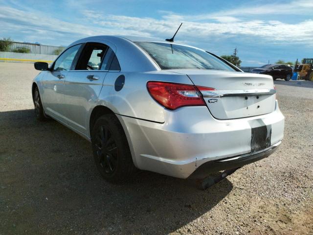 1C3CCBAB6CN273617 - 2012 CHRYSLER 200 SILVER photo 3