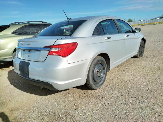 1C3CCBAB6CN273617 - 2012 CHRYSLER 200 SILVER photo 4