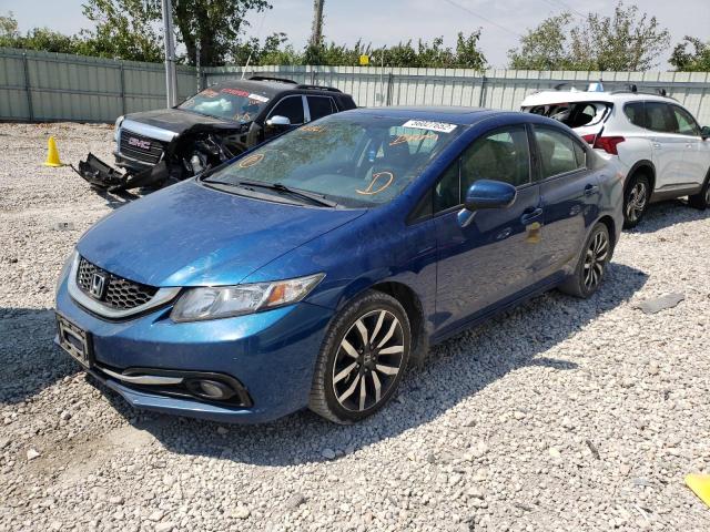19XFB2F94FE031161 - 2015 HONDA CIVIC EXL 蓝色 照片 2