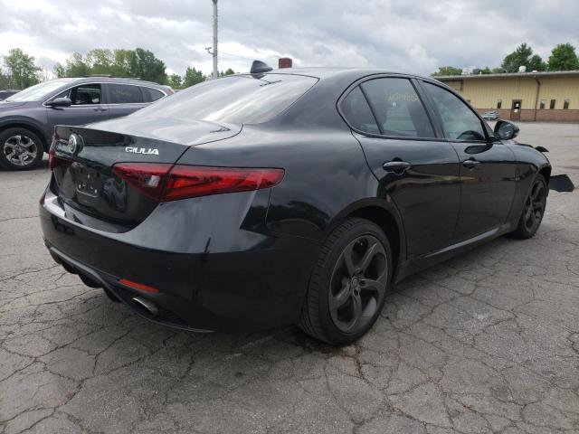 ZARFAEDN4H7541054 - 2017 ALFA ROMEO GIULIA Q4 შავი ფოტო 4