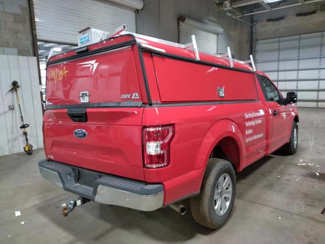1FTMF1CB5LKD52826 - 2020 FORD F150 RED photo 4