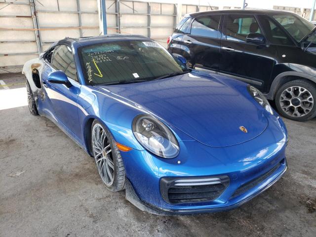 WP0AD2A92JS156337 - 2018 PORSCHE 911 TURBO BLUE photo 1