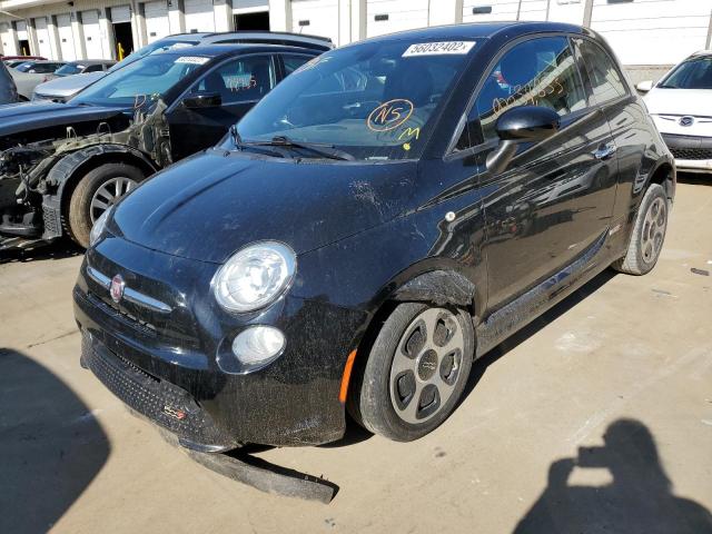 3C3CFFGE3HT575857 - 2017 FIAT 500 ELECTR BLACK photo 2