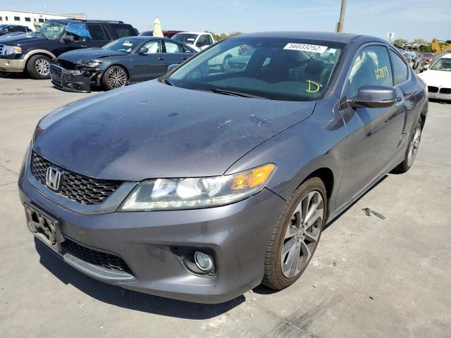 1HGCT2B81DA004773 - 2013 HONDA ACCORD EXL GRAY photo 2