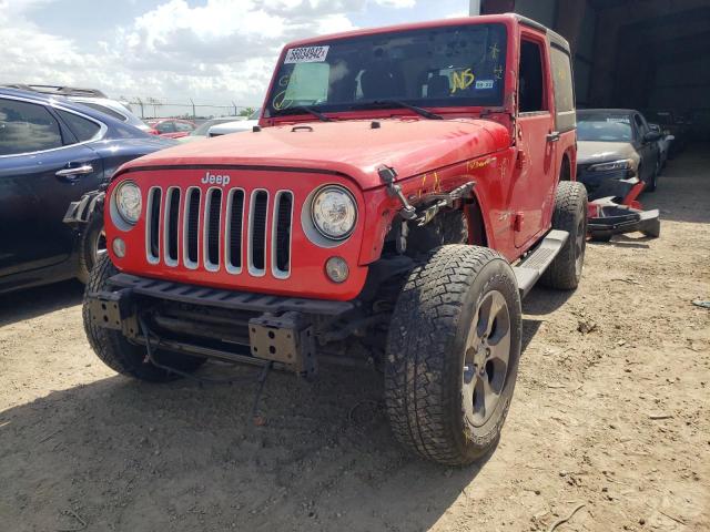 1C4AJWBG1HL669001 - 2017 JEEP WRANGLER S RED photo 2