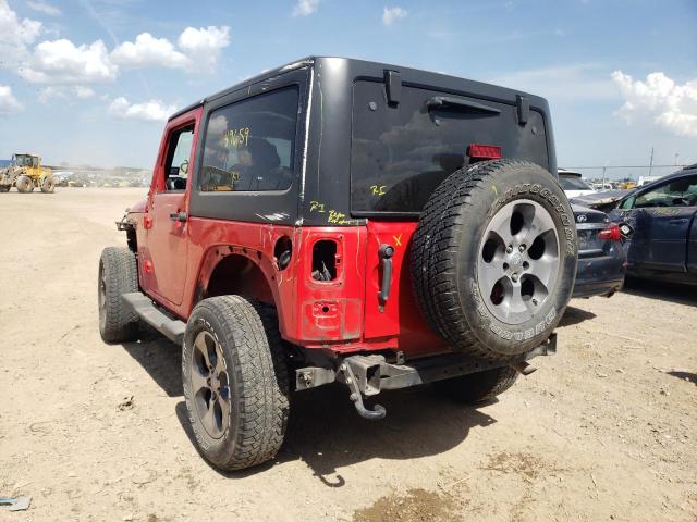 1C4AJWBG1HL669001 - 2017 JEEP WRANGLER S RED photo 3