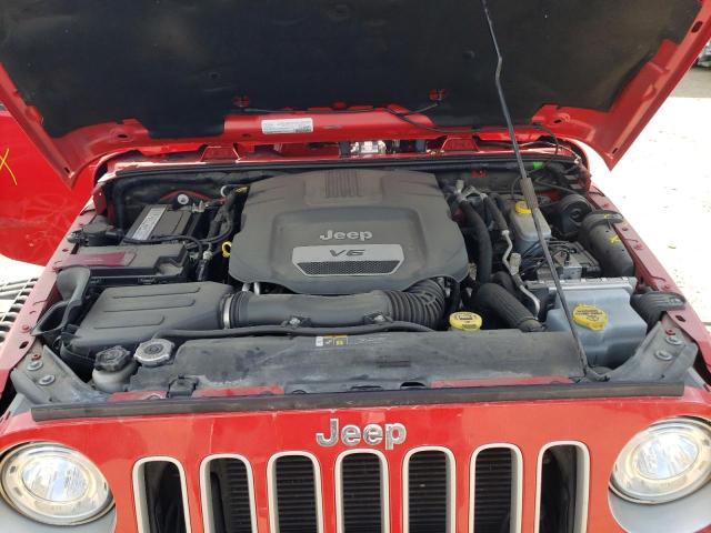 1C4AJWBG1HL669001 - 2017 JEEP WRANGLER S RED photo 7