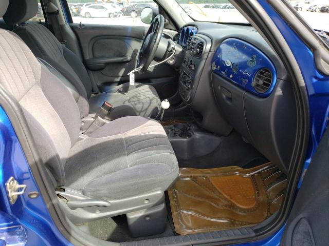 3C4FY48B04T338992 - 2004 CHRYSLER PT CRUISER BLUE photo 5