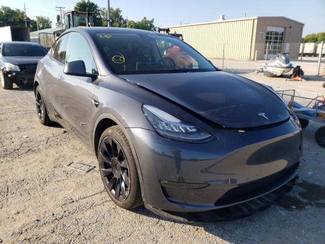 5YJYGDEE5MF193859 - 2021 TESLA MODEL Y Графитовый фото 1