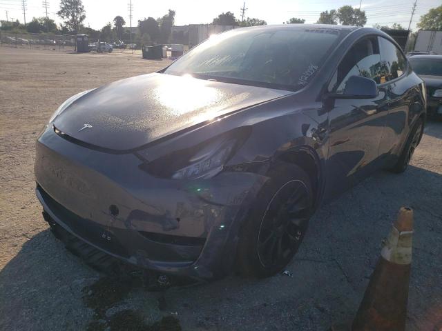 5YJYGDEE5MF193859 - 2021 TESLA MODEL Y Графитовый фото 2