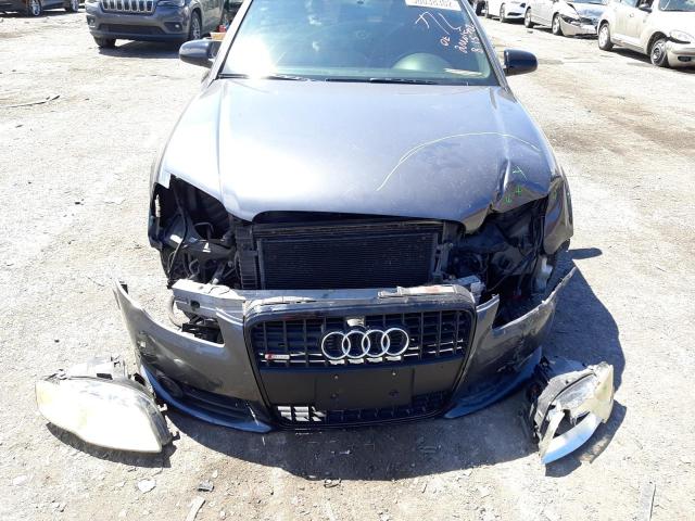 WAUBH78E68A082877 - 2008 AUDI A4 S-LINE GRAY photo 9