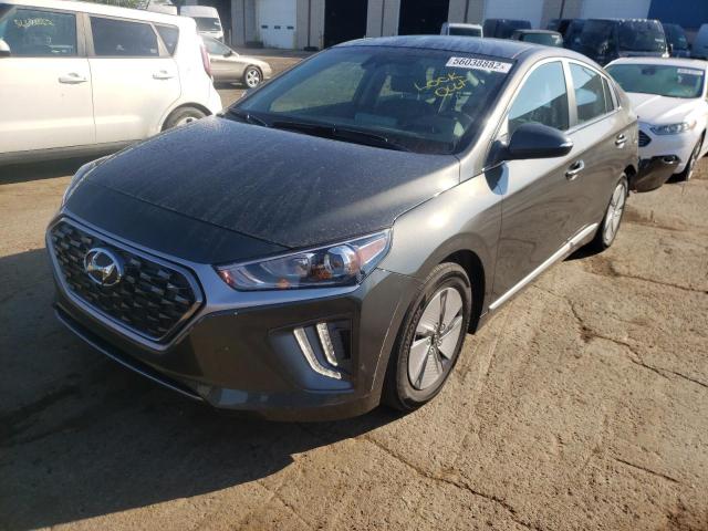 KMHC75LC8MU260507 - 2021 HYUNDAI IONIQ SE CHARCOAL photo 2