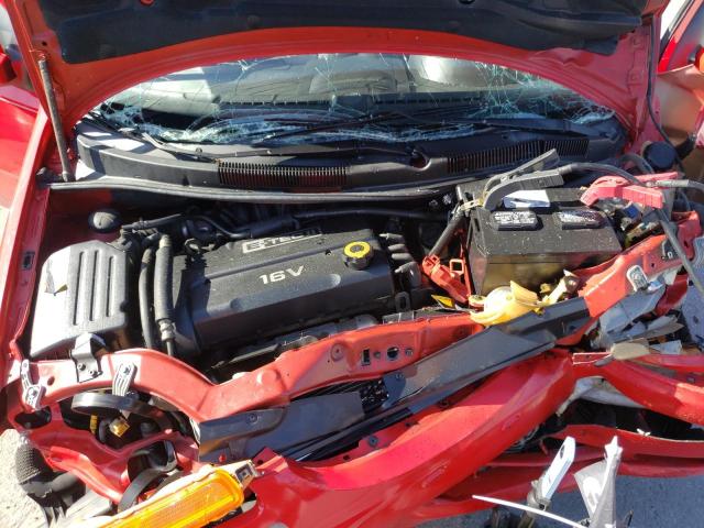 KL1TD66677B695034 - 2007 CHEVROLET AVEO BASE RED photo 7