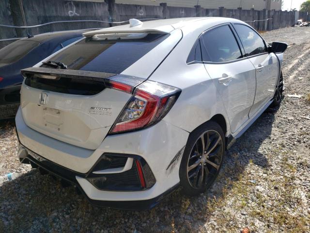 SHHFK7H40MU223861 - 2021 HONDA CIVIC SPOR WHITE photo 4