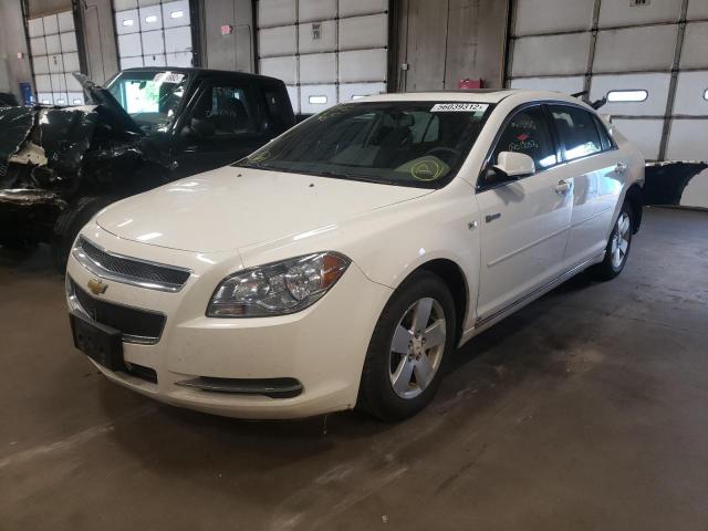 1G1ZF57588F267764 - 2008 CHEVROLET MALIBU HYB WHITE photo 2