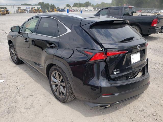 JTJYARBZ4K2148852 - 2019 LEXUS NX 300 BAS BLACK photo 3