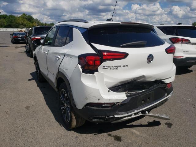 KL4MMESL6MB055311 - 2021 BUICK ENCORE GX WHITE photo 3