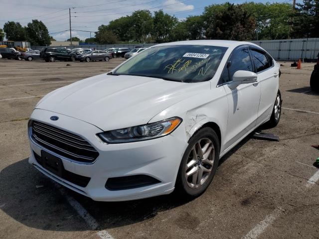 3FA6P0H79DR111813 - 2013 FORD FUSION SE WHITE photo 2