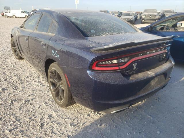 2C3CDXBG7GH241620 - 2016 DODGE CHARGER SE BLUE photo 3