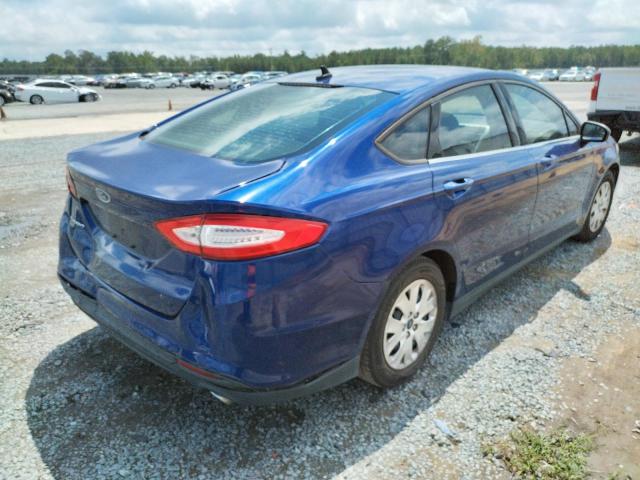 3FA6P0G79DR364471 - 2013 FORD FUSION BLUE photo 4