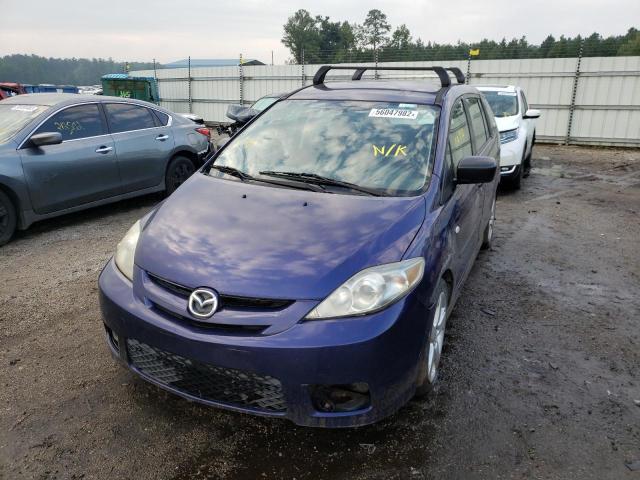 JM1CR293X60106668 - 2006 MAZDA 5 BLUE photo 2