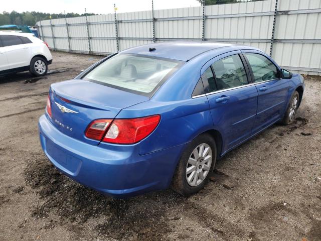 1C3LC46K88N180352 - 2008 CHRYSLER SEBRING LX BLUE photo 4