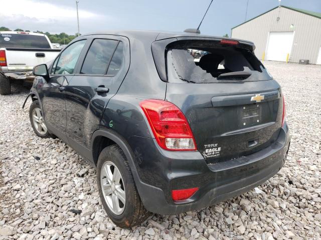 3GNCJKSB6LL223016 - 2020 CHEVROLET TRAX LS GRAY photo 3