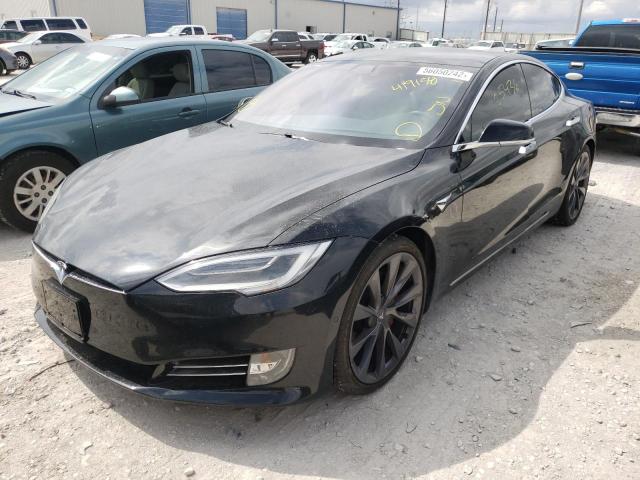 5YJSA1E44MF419158 - 2021 TESLA MODEL S Negro foto 2