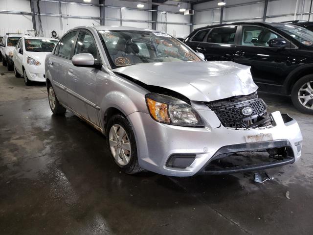 KNADH4A35A6637696 - 2010 KIA RIO LX SILVER photo 1