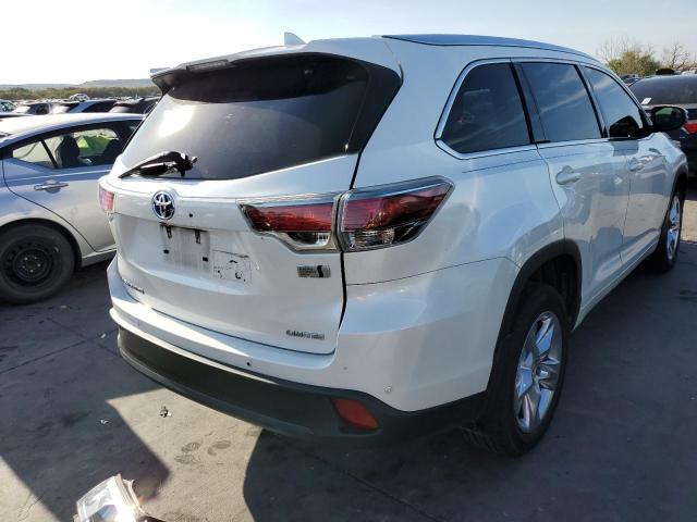 5TDDCRFH3FS013678 - 2015 TOYOTA HIGHLANDER WHITE photo 4