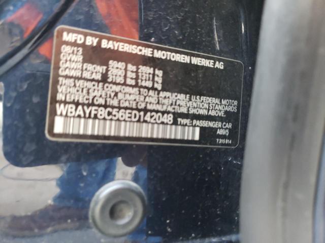 WBAYF8C56ED142048 - 2014 BMW 750 LXI BLUE photo 10