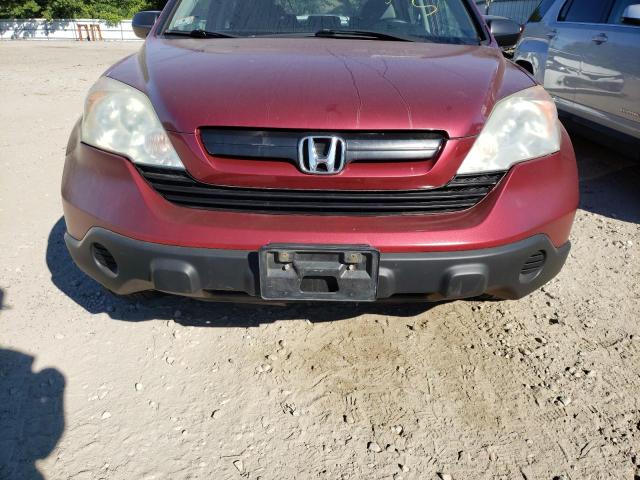 5J6RE48367L016561 - 2007 HONDA CR-V LX RED photo 9