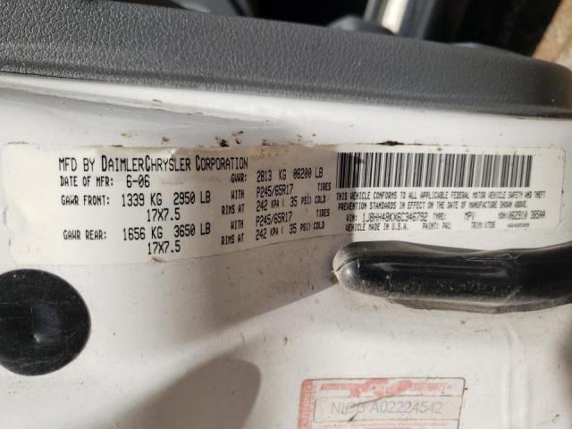 1J8HH48KX6C346792 - 2006 JEEP COMMANDER 白色 照片 10