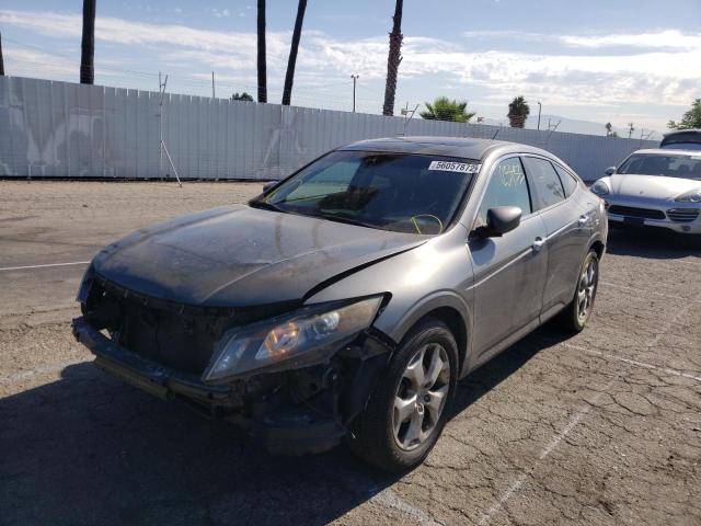 5J6TF2H51AL011610 - 2010 HONDA ACCORD CRO GRAY photo 2