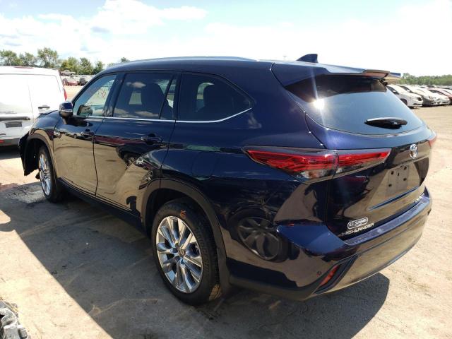 5TDDZRBHXLS000779 - 2020 TOYOTA HIGHLANDER BLUE photo 3