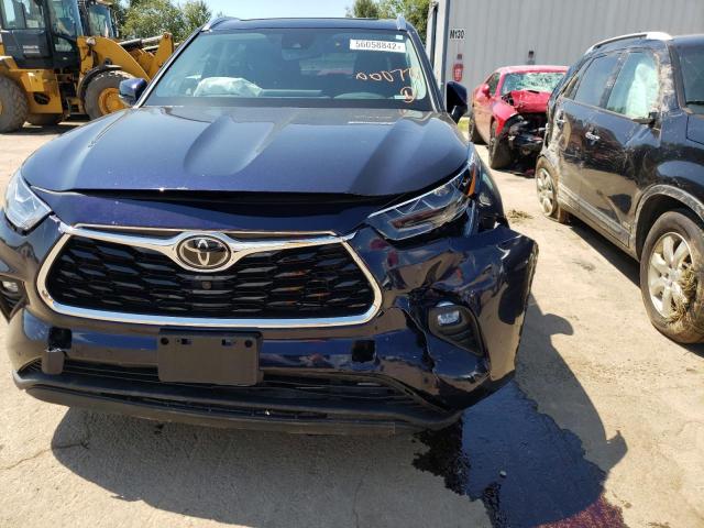 5TDDZRBHXLS000779 - 2020 TOYOTA HIGHLANDER BLUE photo 9