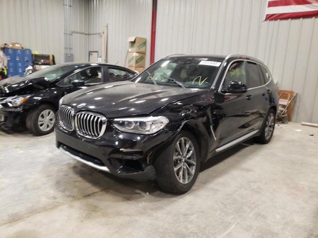 5UXTR9C57KLP95868 - 2019 BMW X3 XDRIVE3 BLACK photo 2