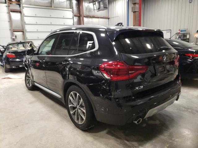 5UXTR9C57KLP95868 - 2019 BMW X3 XDRIVE3 BLACK photo 3