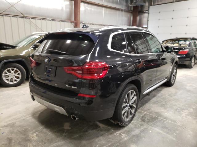 5UXTR9C57KLP95868 - 2019 BMW X3 XDRIVE3 BLACK photo 4