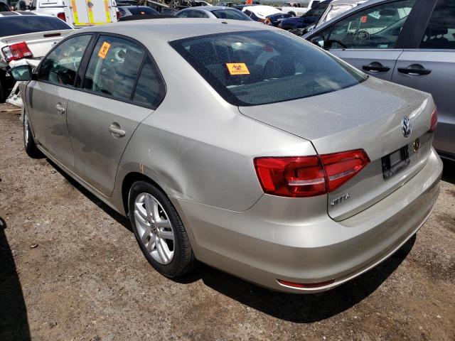 3VW2K7AJ1FM210645 - 2015 VOLKSWAGEN JETTA BASE BEIGE photo 3