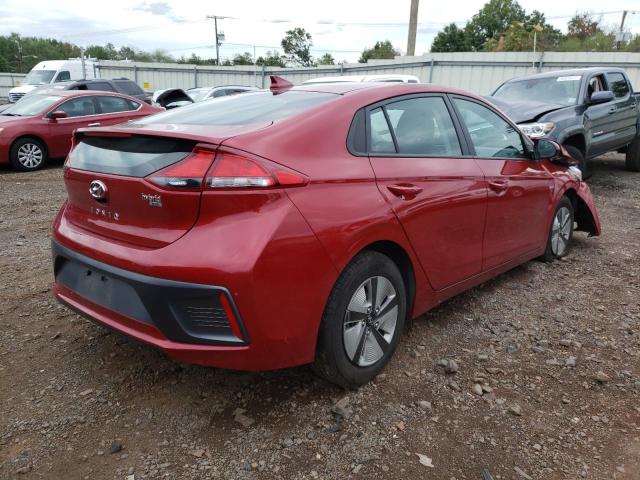 KMHC65LC0LU187148 - 2020 HYUNDAI IONIQ BLUE RED photo 4