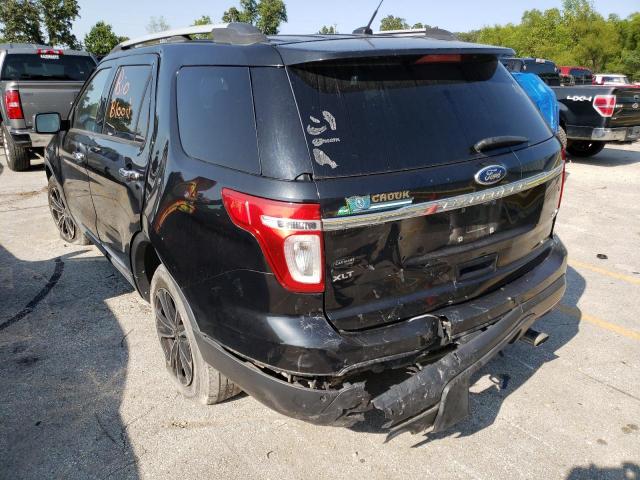 1FMHK8D88BGA01446 - 2011 FORD EXPLORER X BLACK photo 3